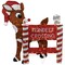 Northlight LED Lighted Rudolph Reindeer Crossing Outdoor Christmas Sign - 36" - Warm White